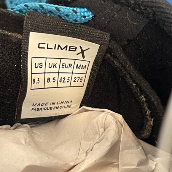 Climb X Rock-Star Lace Climbing Shoe Blue Black‎ X Factor Sole Men\'s Size 9.5 US main image 7